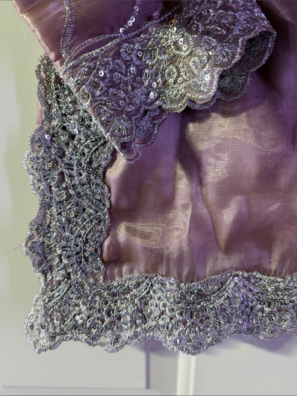 Kids Gharara Set Mauve/Silver 3pc Festive Outfit - Picture 8 of 15